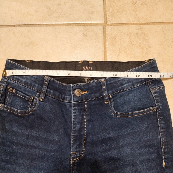 Curve Appeal Dark Blue Denim Jeans Skinny - Picture 3 of 7